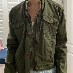 New Hollister green jacket
